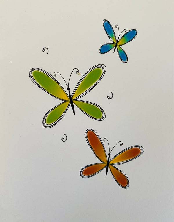 Three Butterflies