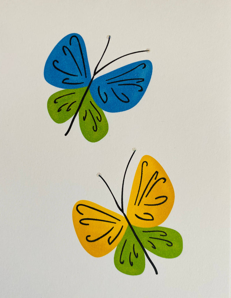 Two Watercolor Butterflies