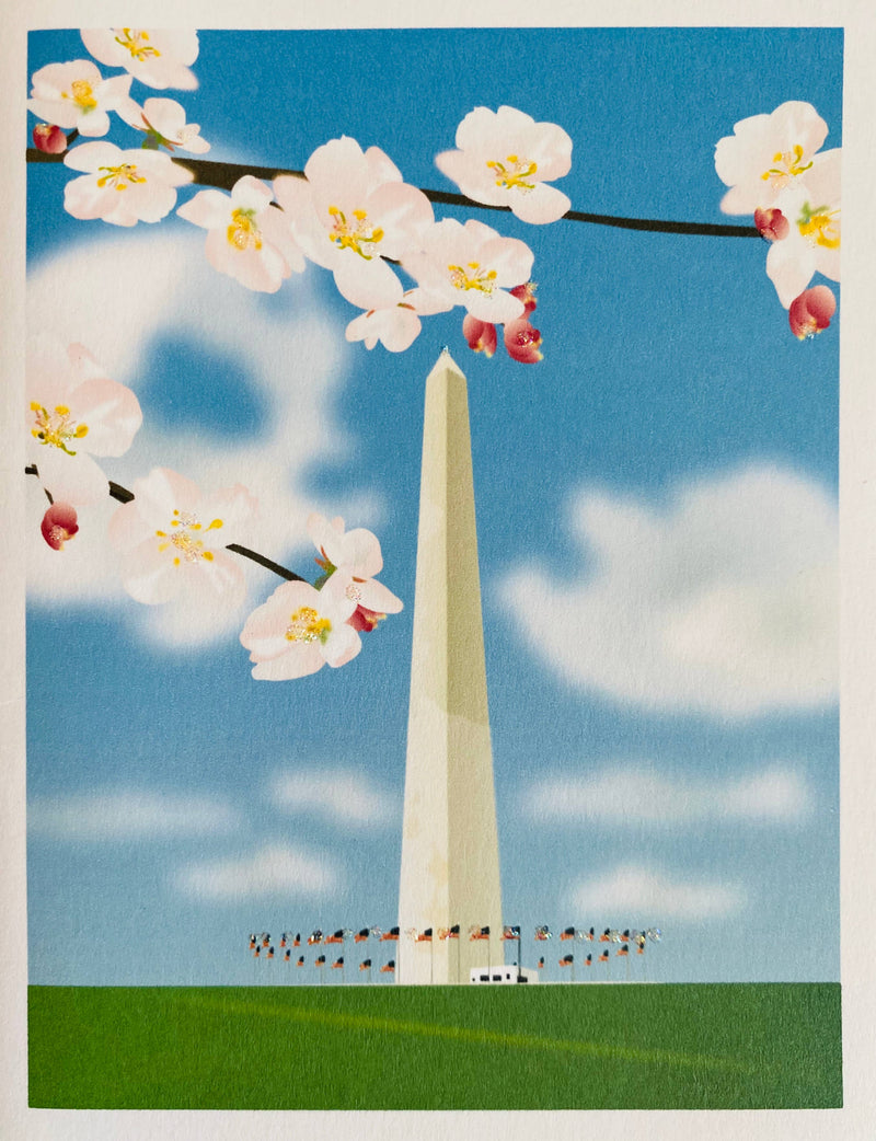 Washington Monument + Cherry Blossoms