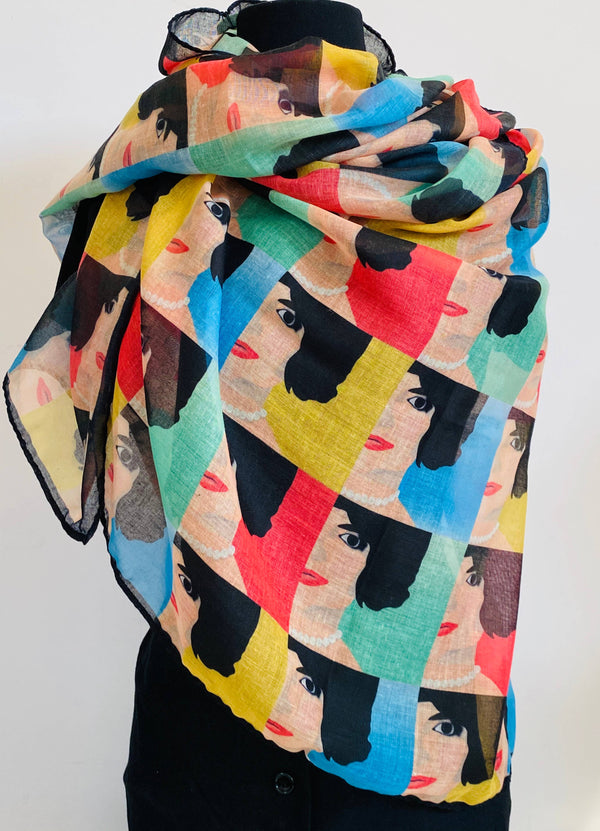 Pop Jackie Rectangular Scarf