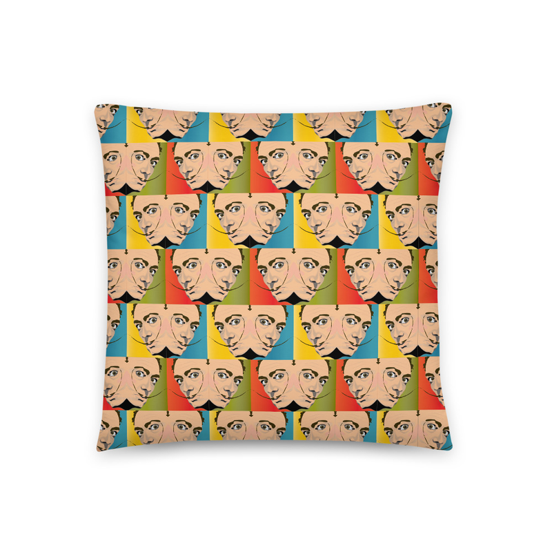 Pop Dali Faces Pillow