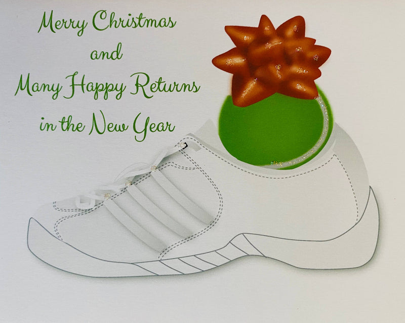 Christmas Tennis Shoe + Tennis Ball