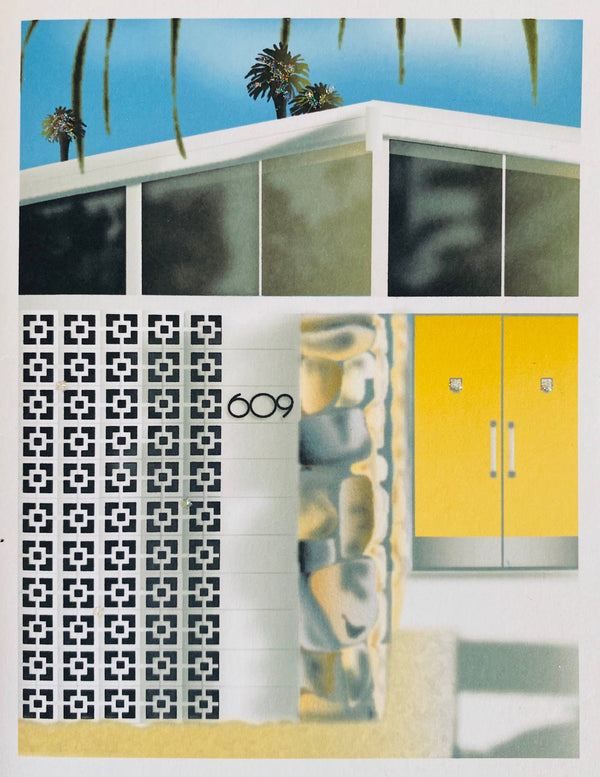 Mid-Century House: Block + Yellow Door