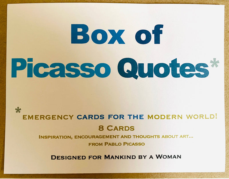Box of Picasso Quotes Mixed Notes