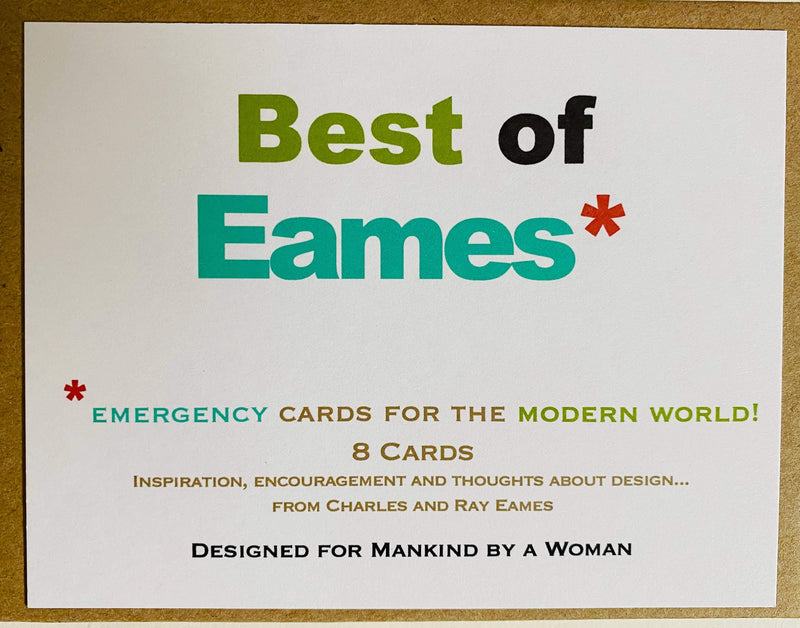 Best of Eames Quotes Mixed Notes - Boxed Note Cards, Handmade Note Cards