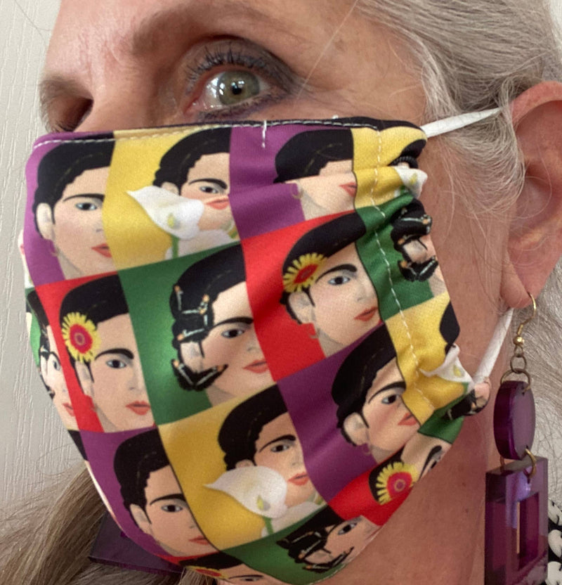 Latina Artist Frida Inspired Archival Face Mask