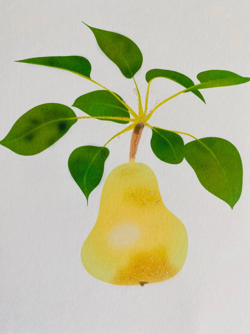 Pear and Leaves