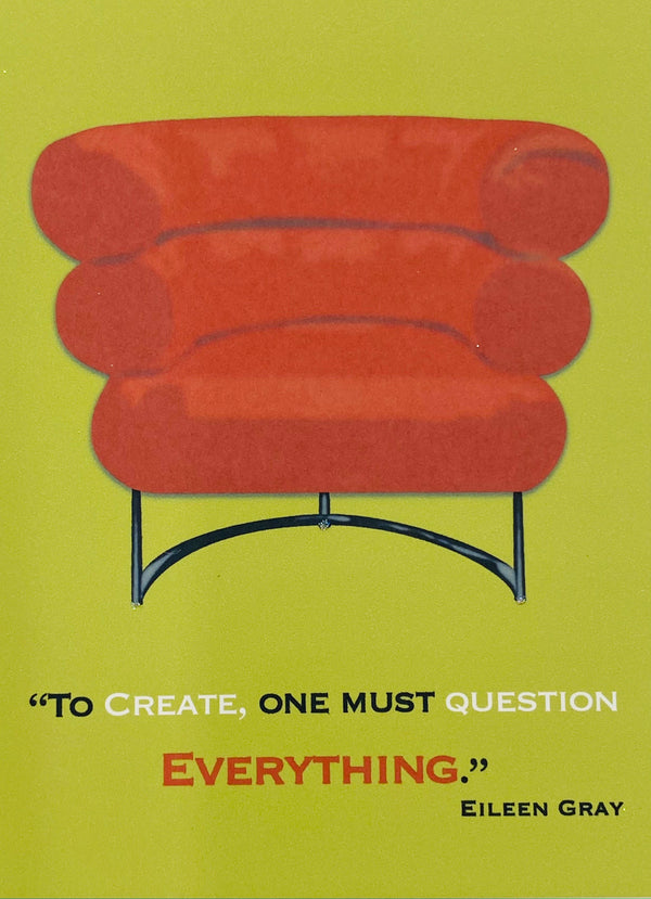Eileen Gray Chair - Loose Note Card