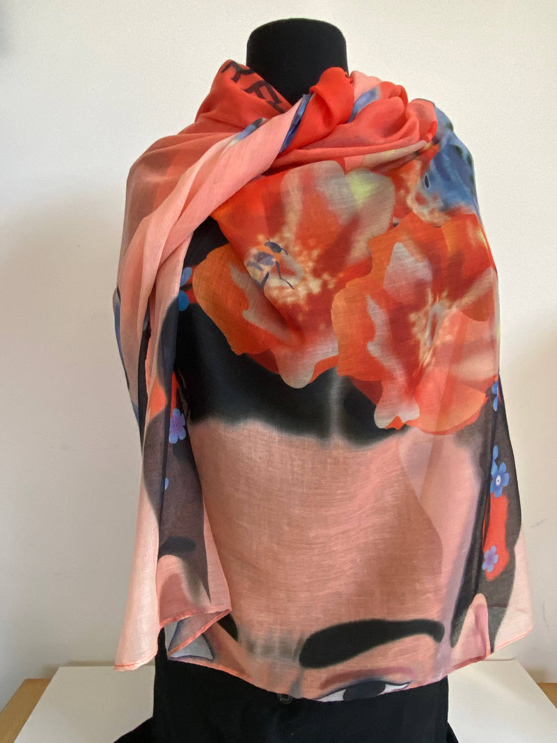 Latina with Butterflies + Bee Rectangular Scarf