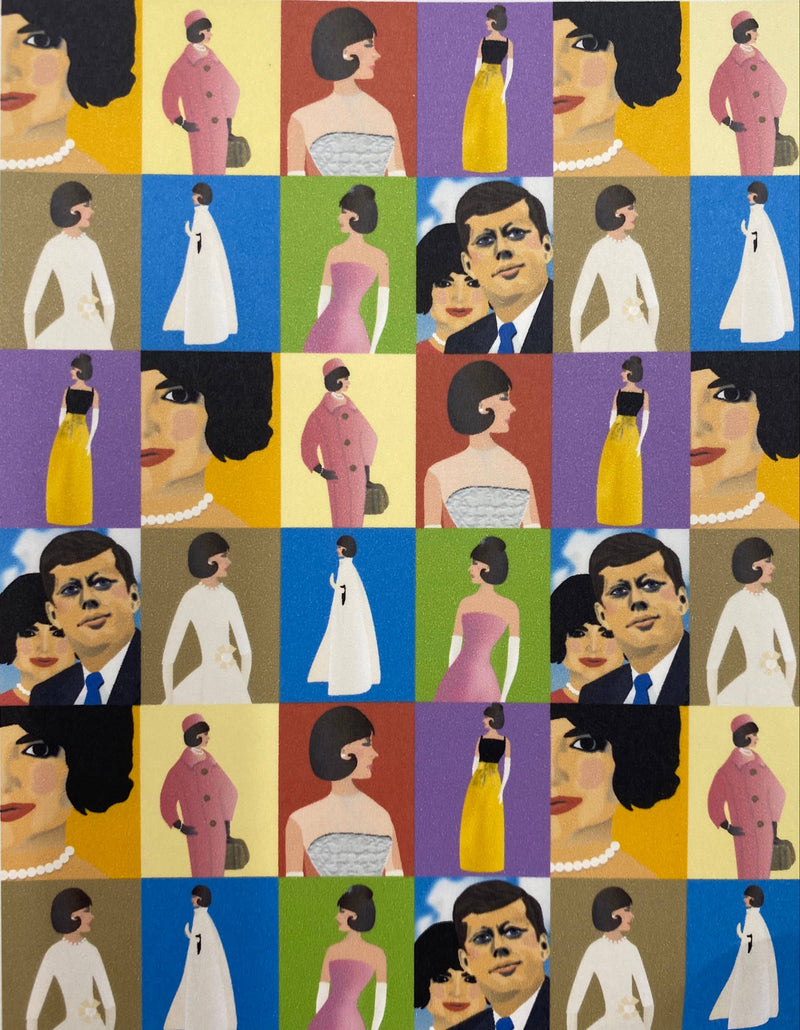 Jackie and JFK Kennedy Collage - Boxed Note Cards