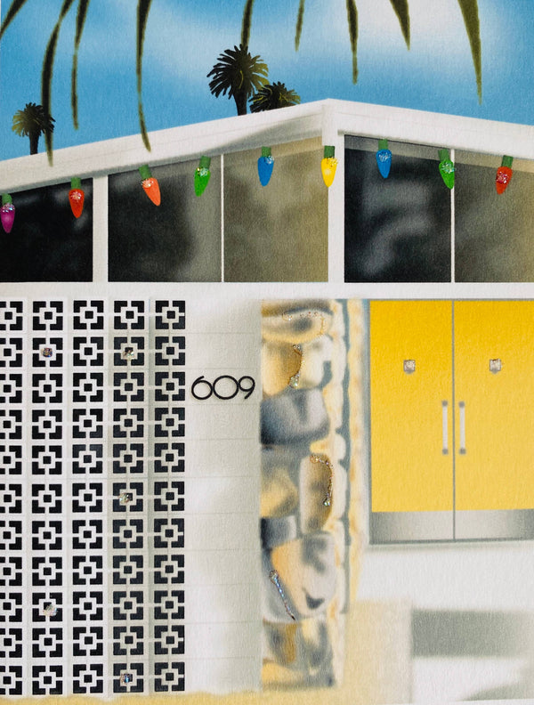 Christmas Block and Yellow Door