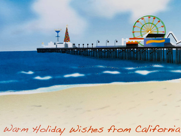 Holiday Santa Monica Pier, Holiday Card