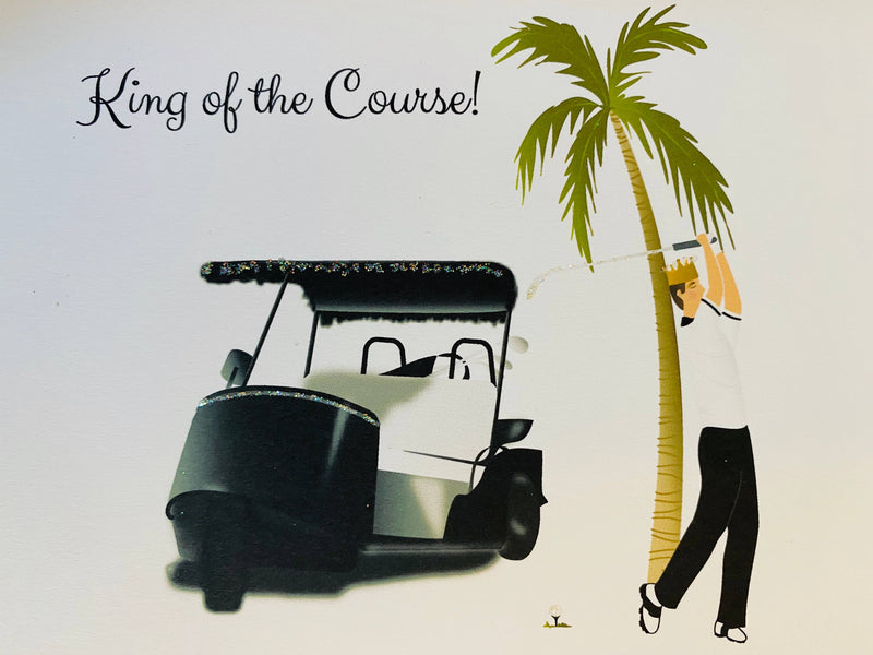 Golf Cart Man, Everyday Card