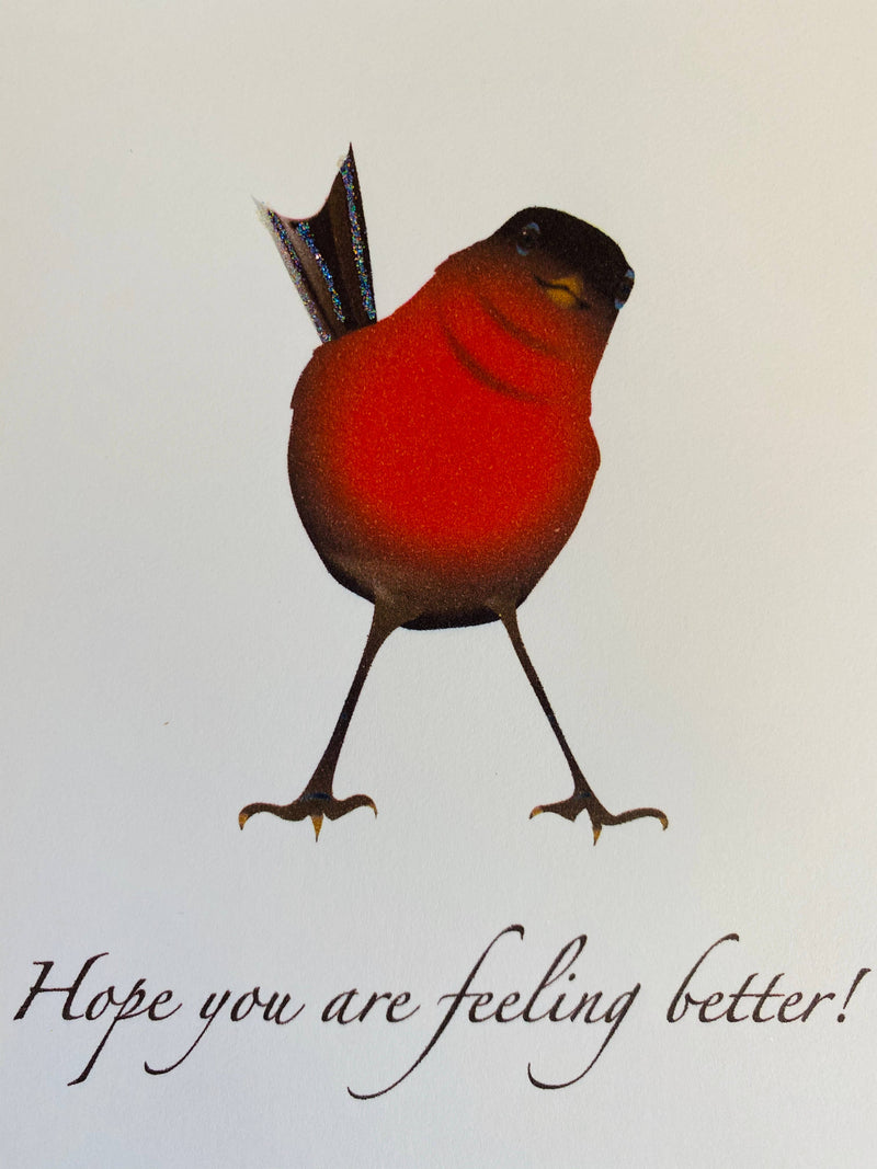 Feel Better Bird Get Well Card
