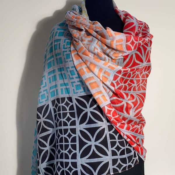 Breeze Block Rectangular Scarf