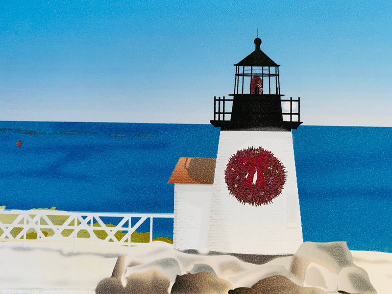 Christmas Lighthouse, Holiday Card