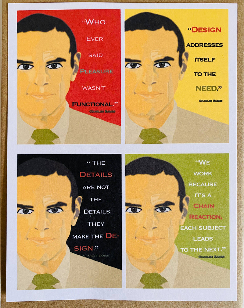 Mixed Box of Charles Eames Quotes