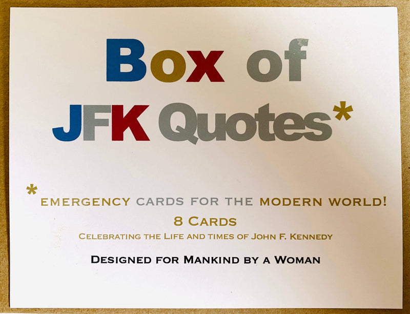 Box of JFK Quotes Mixed Notes - Boxed Note Cards, Handmade Note Cards