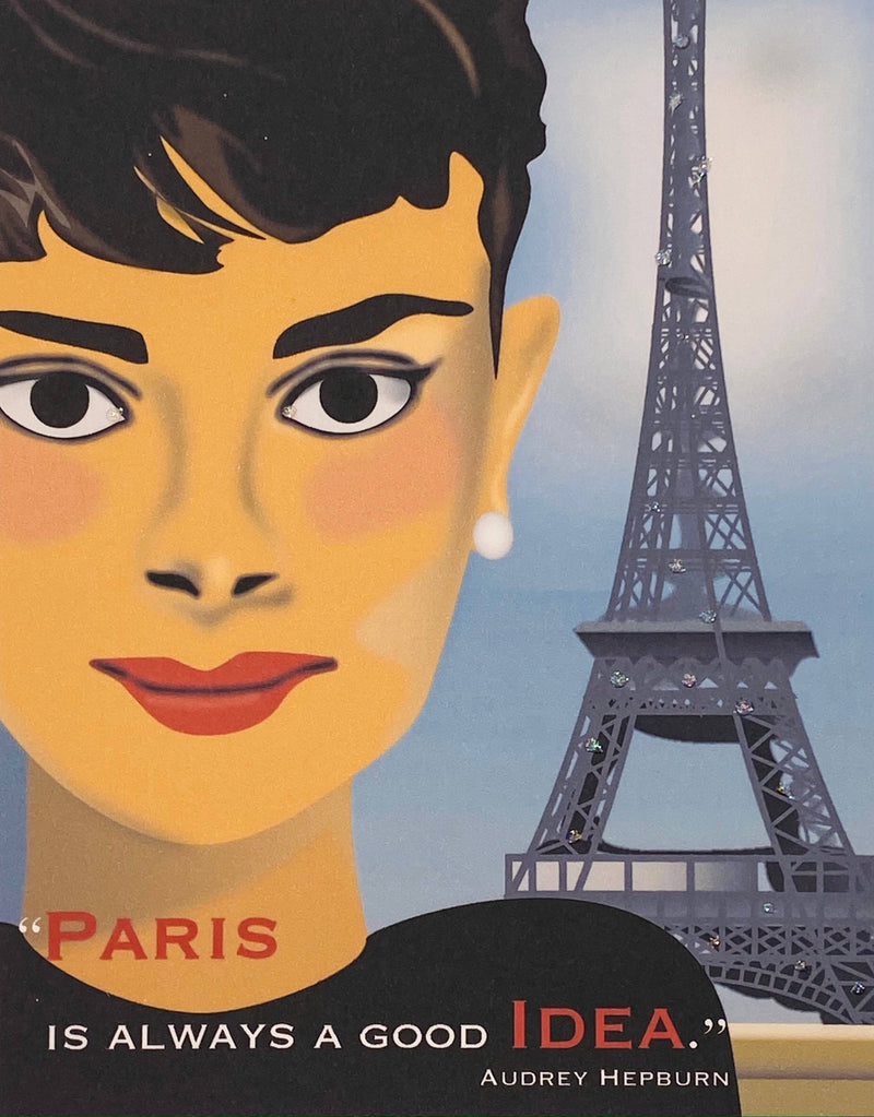 Audrey Hepburn in Paris - Loose Card