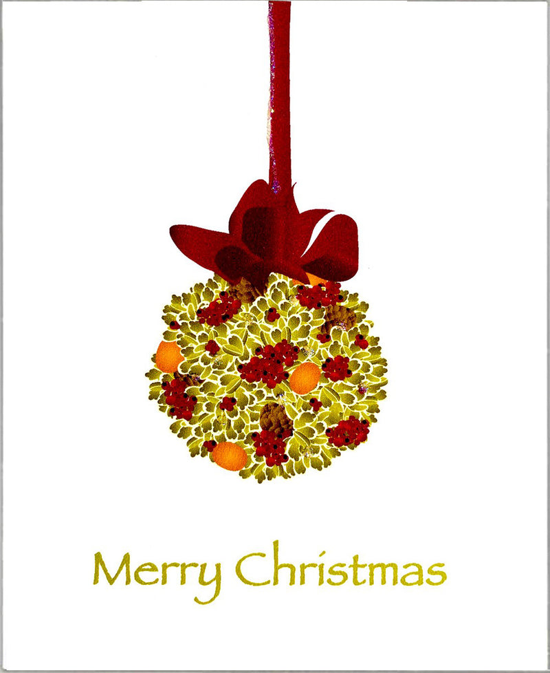  Hand Made Mistletoe Christmas Card 
