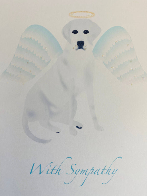 Angel Lab Pet Sympathy Card