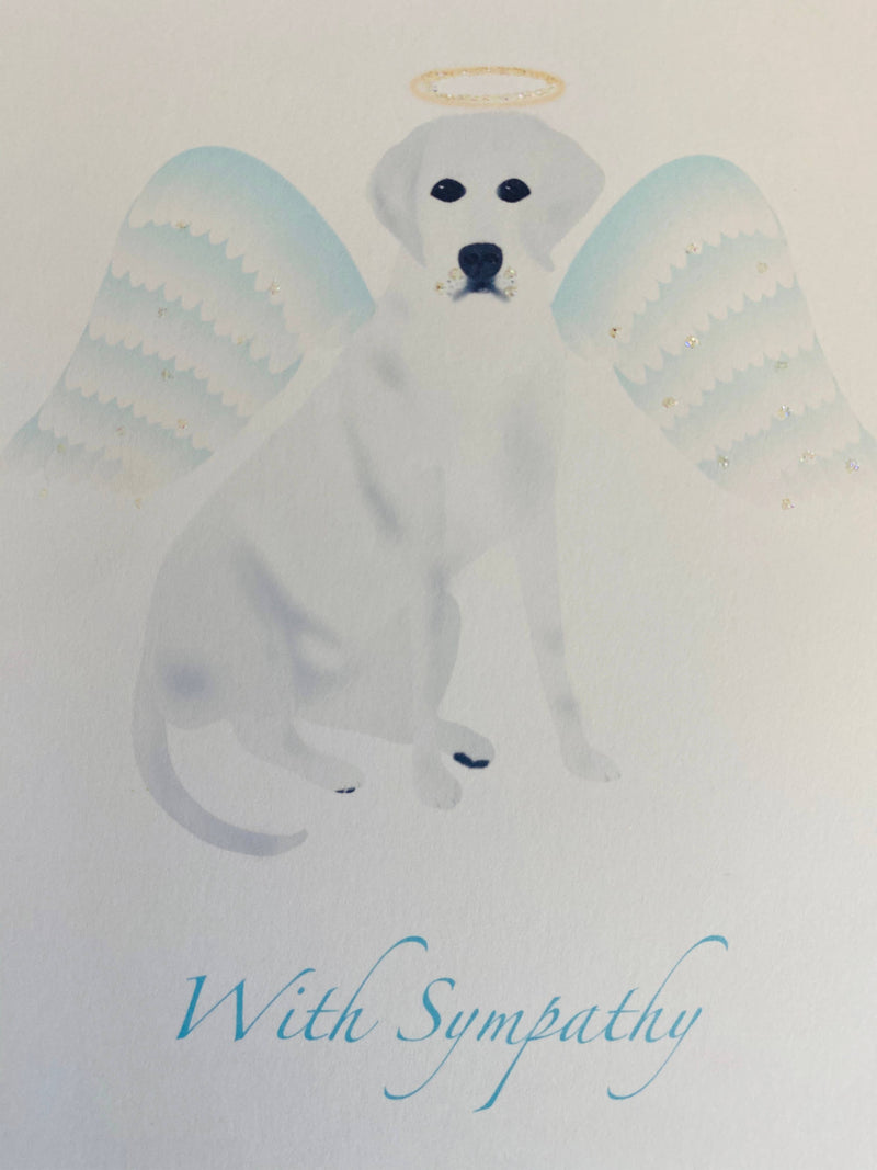 Angel Lab Pet Sympathy Card