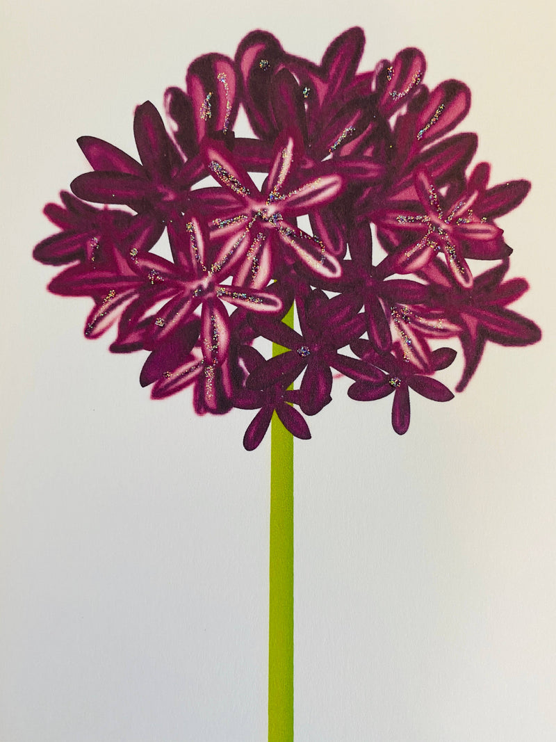 Agapanthus Flower, Everyday Card
