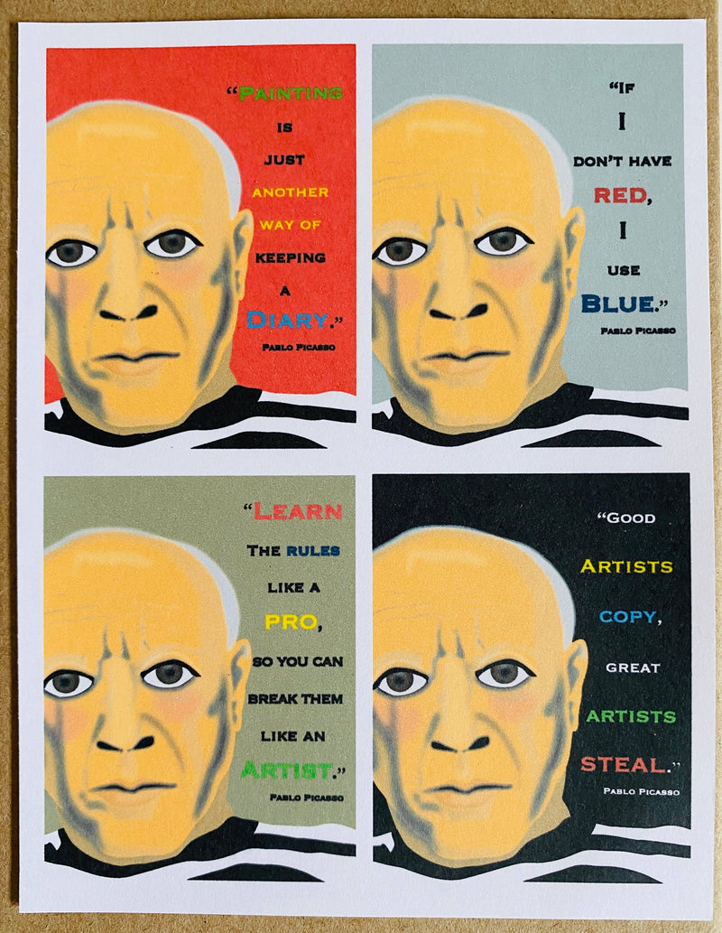 Mixed Box of Picasso Quotes