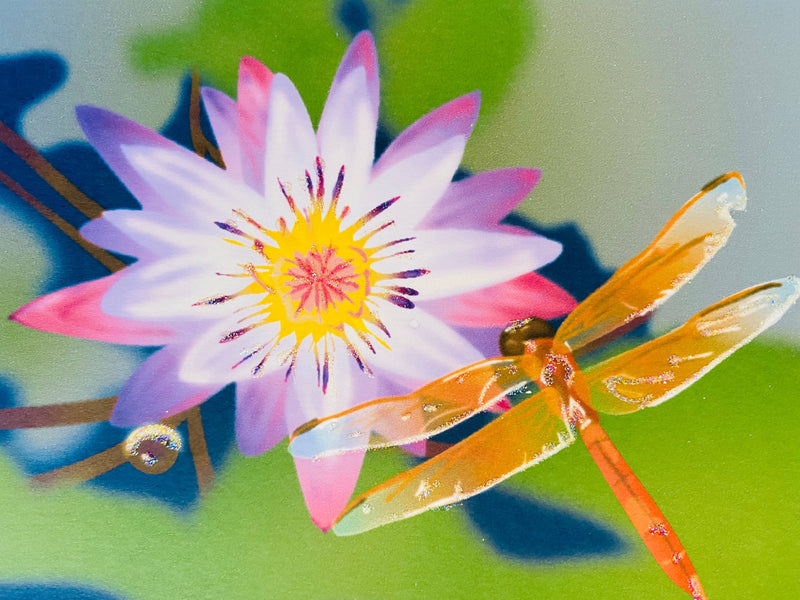 Lotus Flower and Dragonfly, Everyday Card