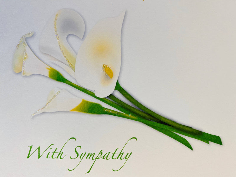 Lillies Sympathy Card