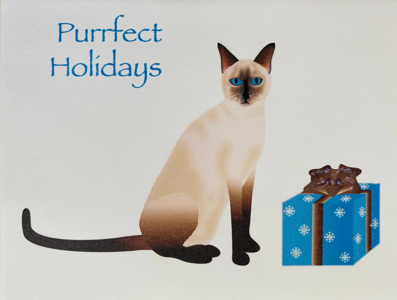 Holiday Siamese Cat