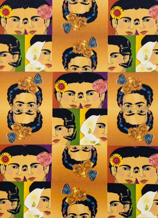 Latina Artist Frida Inspired Collage - Boxed Note Cards