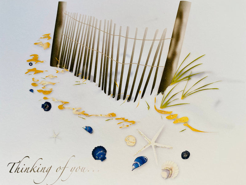 Beach Fence, Thinking of you Card