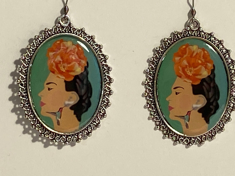 Latina + Hummer Artist Frida Inspired Earrings