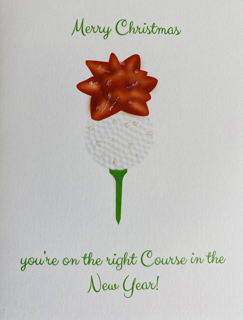 Golfer's Advent Christmas Card by USGAcardshop