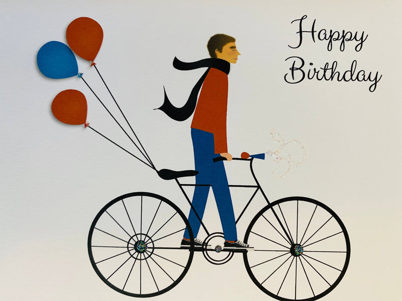 Boy's Bicycle with Balloons