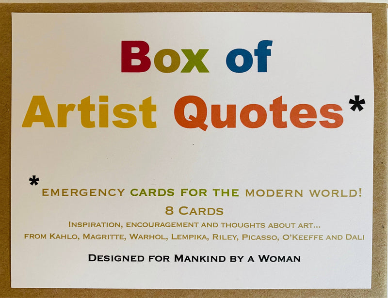 Box of Artist Quotes Mixed Notes