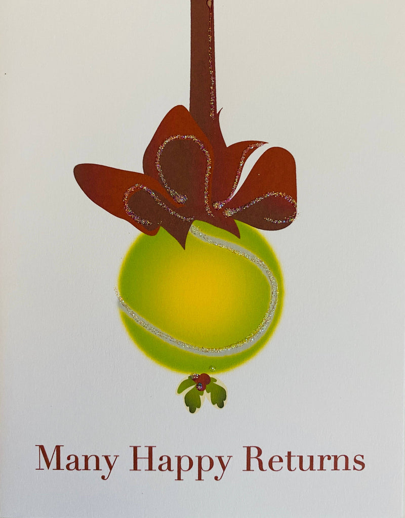 Christmas Tennis Ball Mistletoe
