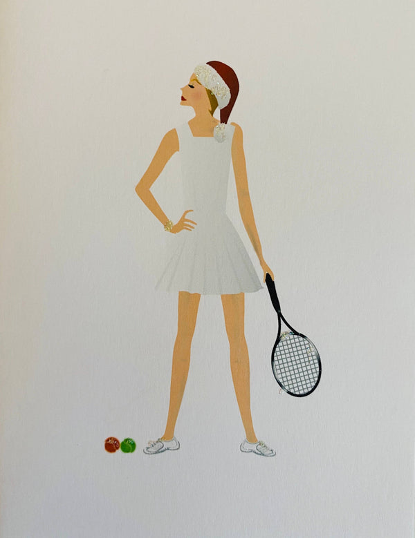 Christmas Tennis Gal